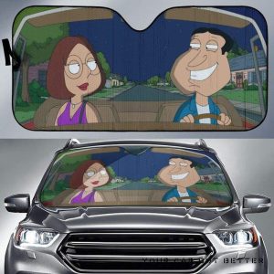 Meg And Quagmire Car Auto Sun Shade