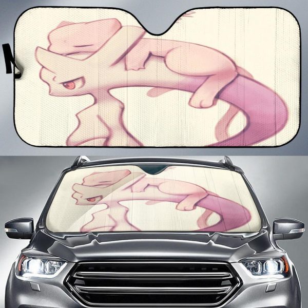 Mega Mew Two And Mew Pokemon Car Auto Sun Shade