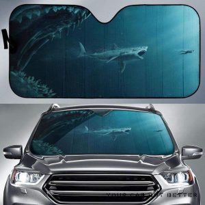 Megalodon Car Auto Sun Shade