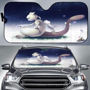 Mew And Mew Two Cute Pokemon Car Auto Sun Shade