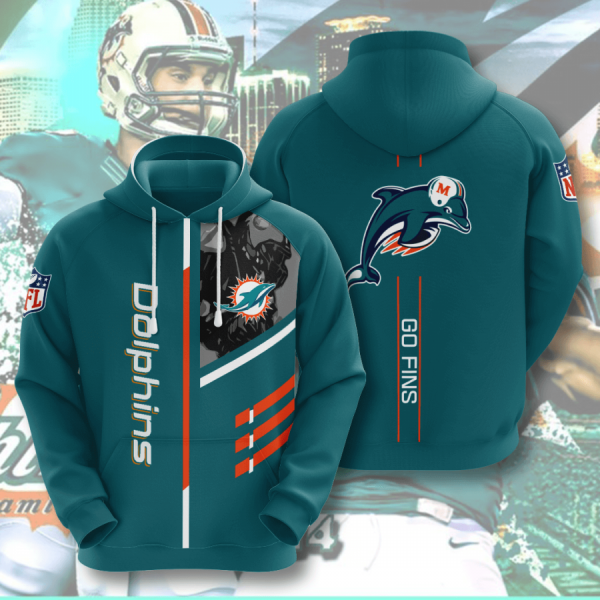 Miami Dolphins American Football 3D Printed Hoodie/Zipper Hoodie