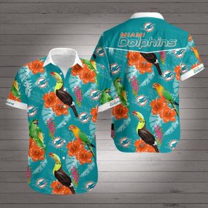 Miami Dolphins Hawaiian Shirt Summer Button Up