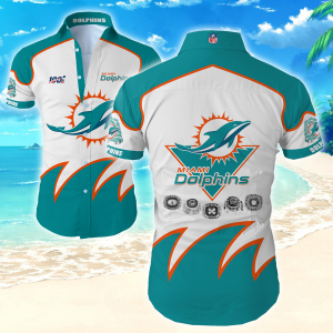 Miami Dolphins Hawaiian Shirt Summer Button Up