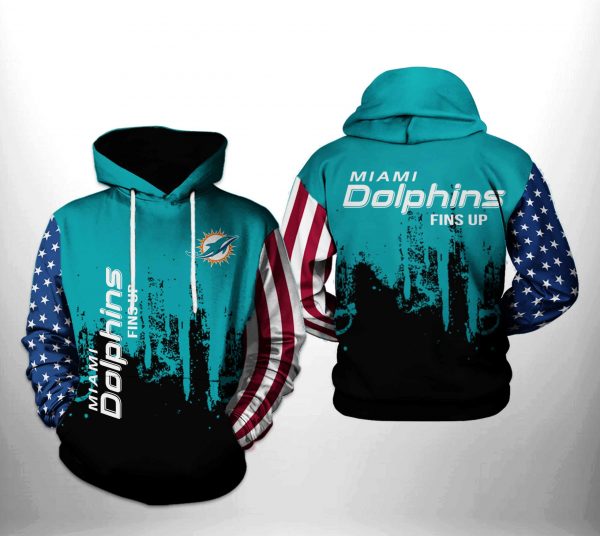 Miami Dolphins NFL Team US 3D Printed Hoodie/Zipper Hoodie