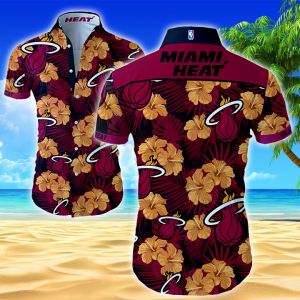 Miami Heat Hawaiian Shirt Summer Button Up