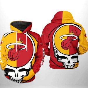 Miami Heat NBA Grateful Dead 3D Printed Hoodie/Zipper Hoodie