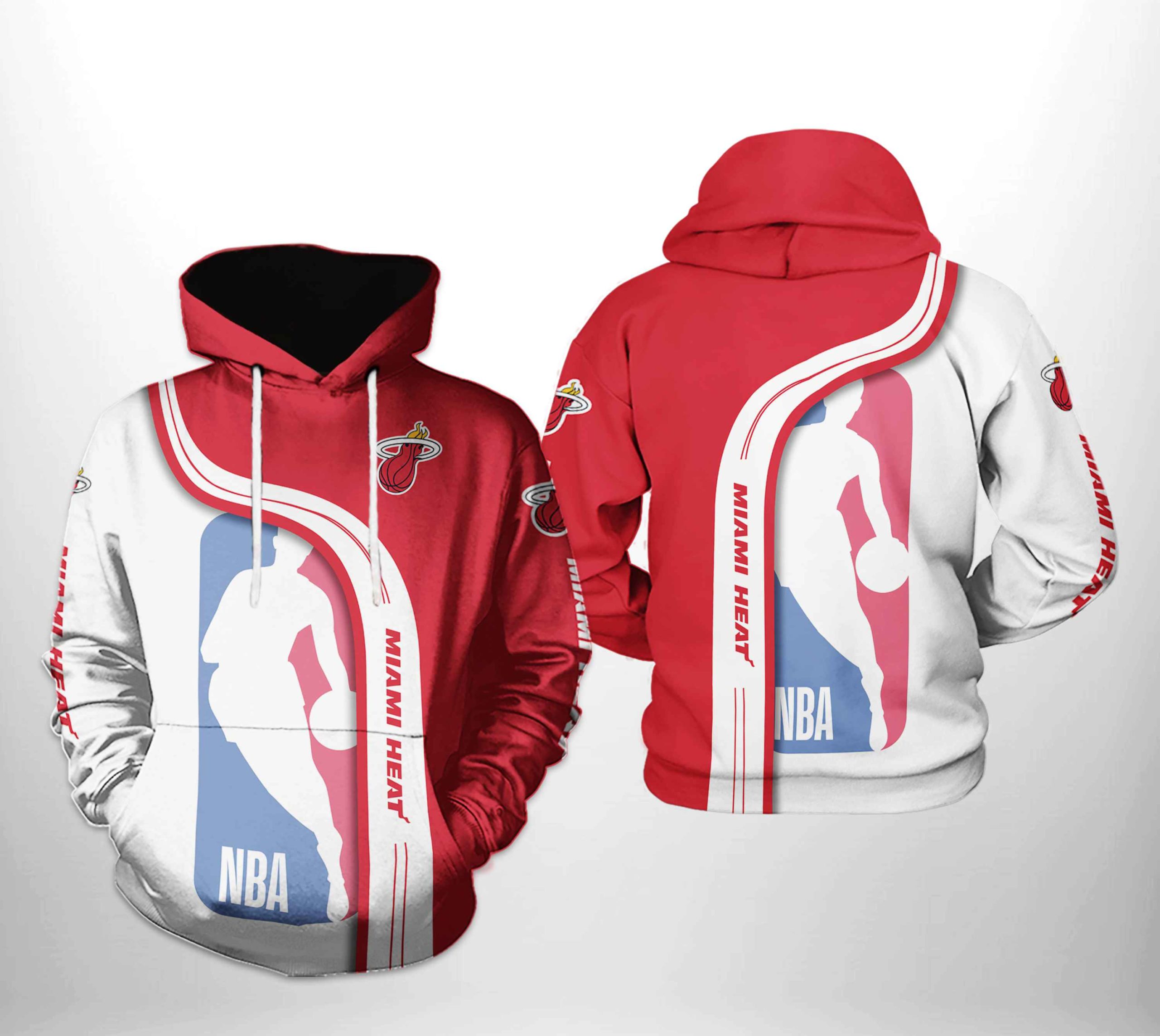 Miami Heat NBA Team 3D Printed Hoodie/Zipper Hoodie Miami Heat NBA Team 3D Printed Hoodie/Zipper Hoodie