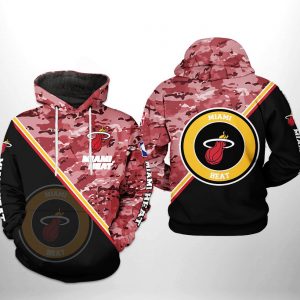 Miami Heat NBA US Camo Team 3D Printed Hoodie/Zipper Hoodie