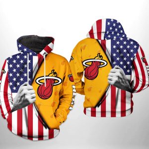 Miami Heat NBA US Flag Team 3D Printed Hoodie/Zipper Hoodie