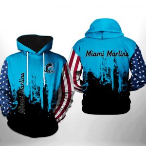 Miami Marlins MLB Team US 3D Printed Hoodie/Zipper Hoodie