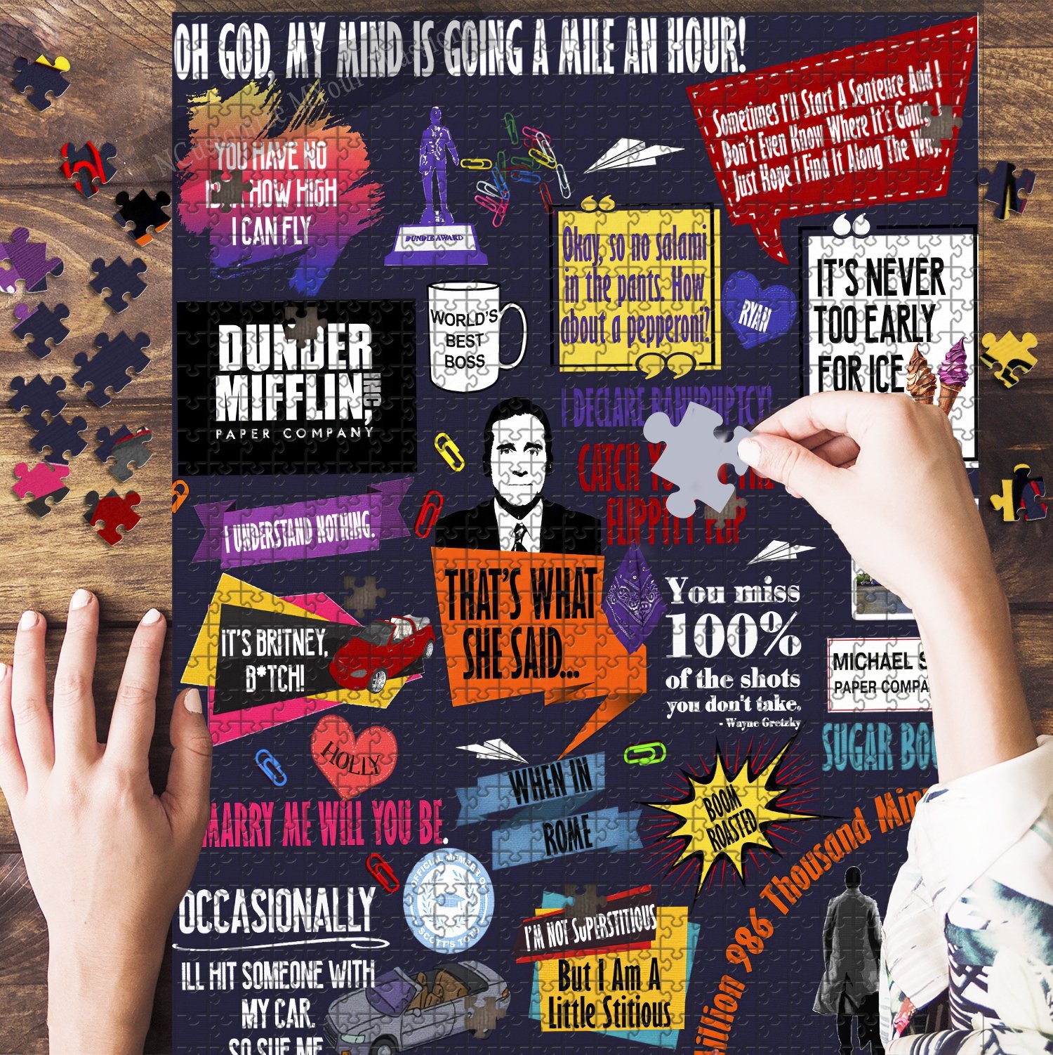 Michael Scott The Office Tv Jigsaw Puzzle Set Michael Scott The Office Tv Jigsaw Puzzle Set
