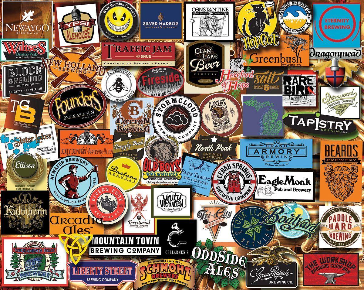 Michigan Beer Jigsaw Puzzle Set Michigan Beer Jigsaw Puzzle Set