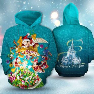 Mickey And Friends Christmas Tree 3D Printed Hoodie/Zipper Hoodie