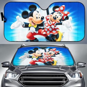 Mickey, And Minnie Mouse Disneys Cartoon Car Auto Sun Shade