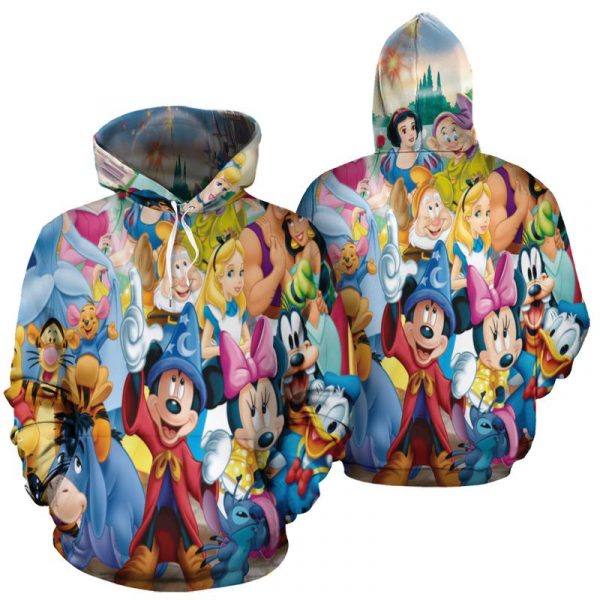 Mickey Fantasia Land 3D Printed Hoodie/Zipper Hoodie