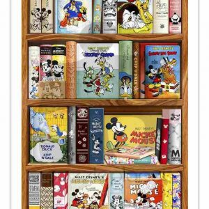 Mickey & Friends Series Classic Bookcase Jigsaw Puzzle Set