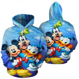 Mickey Goofy Donald 3D Printed Hoodie/Zipper Hoodie