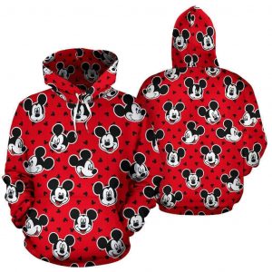 Mickey Head Pattern 3D Printed Hoodie/Zipper Hoodie