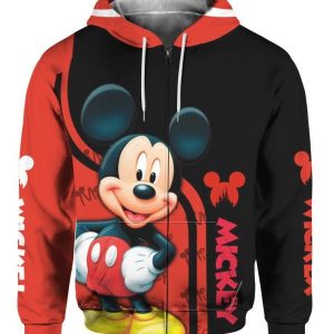 Mickey Mouse 3D Printed Hoodie/Zipper Hoodie