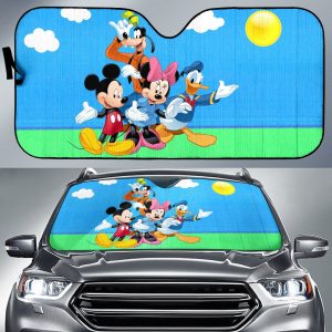 Mickey, Mouse Friends Cartoon Disneys Car Auto Sun Shade