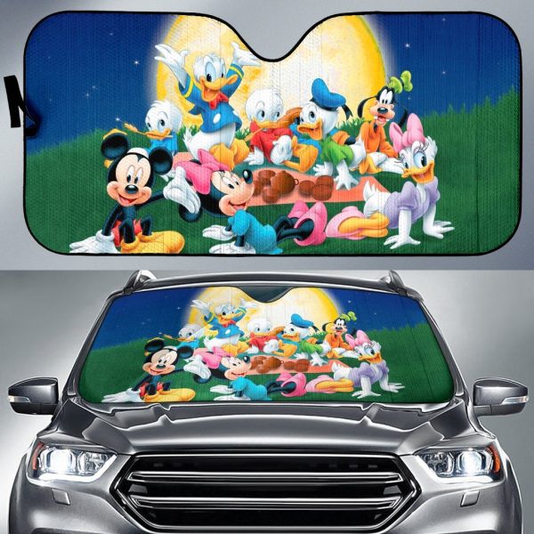 Mickey, Mouse Friends Disney Cartoons Car Auto Sun Shade