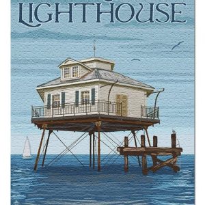 Middle Bay Lighthouse Alabama Jigsaw Puzzle Set