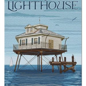 Middle Bay Lighthouse Alabama Jigsaw Puzzle Set