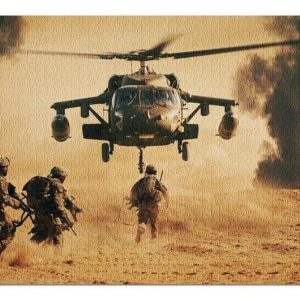 Military Soldiers In A Battlefield Jigsaw Puzzle Set