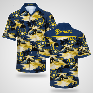 Milwaukee Brewers Hawaiian Shirt Summer Button Up