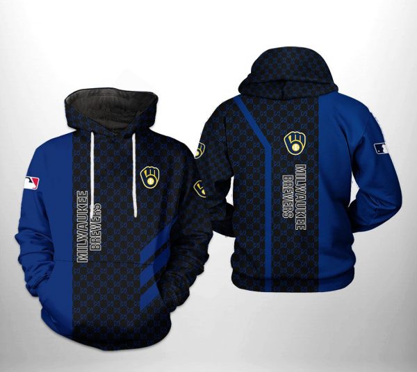 Milwaukee Brewers MLB 3D Printed Hoodie/Zipper Hoodie