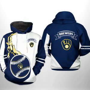 Milwaukee Brewers MLB Classic 3D Printed Hoodie/Zipper Hoodie