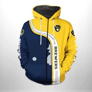 Milwaukee Brewers MLB Team 3D Printed Hoodie/Zipper Hoodie