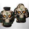 Milwaukee Bucks NBA Skull 3D Printed Hoodie/Zipper Hoodie