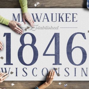 Milwaukee, Wisconsin Established Date Jigsaw Puzzle Set