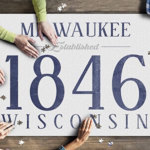 Milwaukee, Wisconsin Established Date Jigsaw Puzzle Set