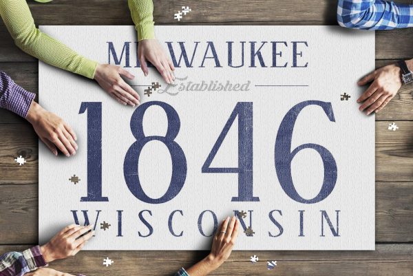 Milwaukee, Wisconsin Established Date Jigsaw Puzzle Set