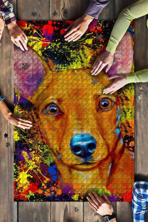 Miniature Pinscher Dog Colorful Jigsaw Puzzle Set Miniature Pinscher Dog Colorful Jigsaw Puzzle Set