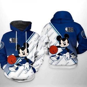 Minnesota Timberwolves NBA Mickey 3D Printed Hoodie/Zipper Hoodie