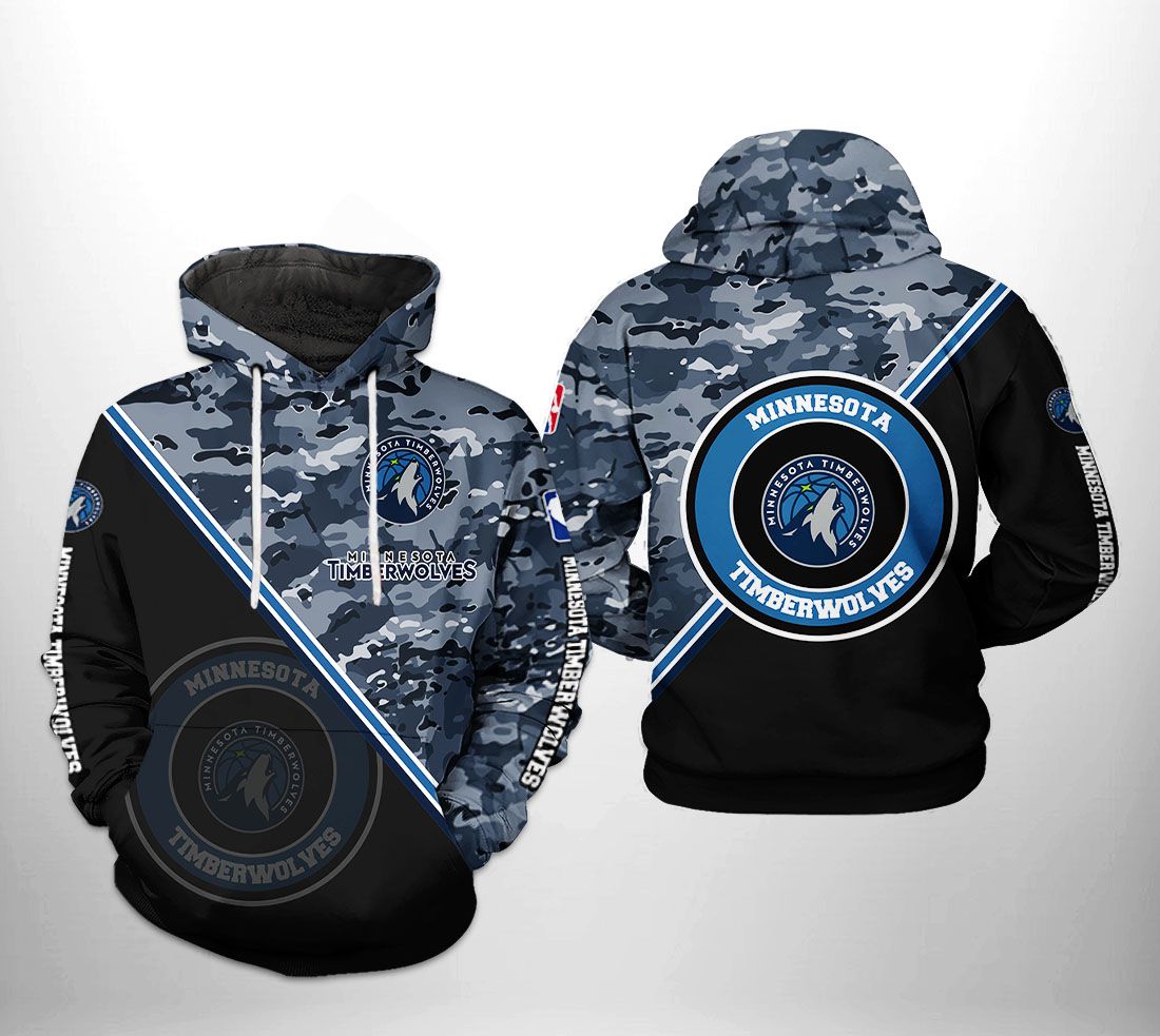 Minnesota Timberwolves NBA US Camo Team 3D Printed Hoodie/Zipper Hoodie Minnesota Timberwolves NBA US Camo Team 3D Printed Hoodie/Zipper Hoodie
