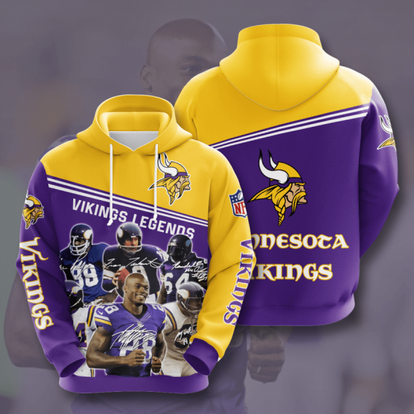 Minnesota Vikings 3D Printed Hoodie/Zipper Hoodie