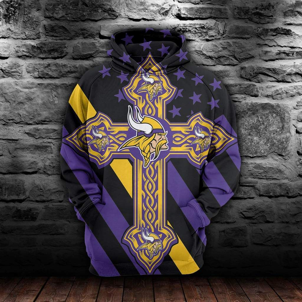 Minnesota Vikings 3D Printed Hoodie/Zipper Hoodie Minnesota Vikings 3D Printed Hoodie/Zipper Hoodie
