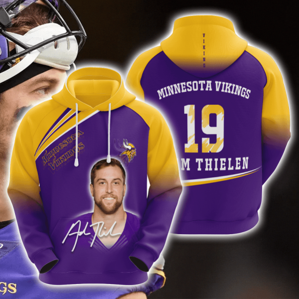 Minnesota Vikings 3D Printed Hoodie/Zipper Hoodie