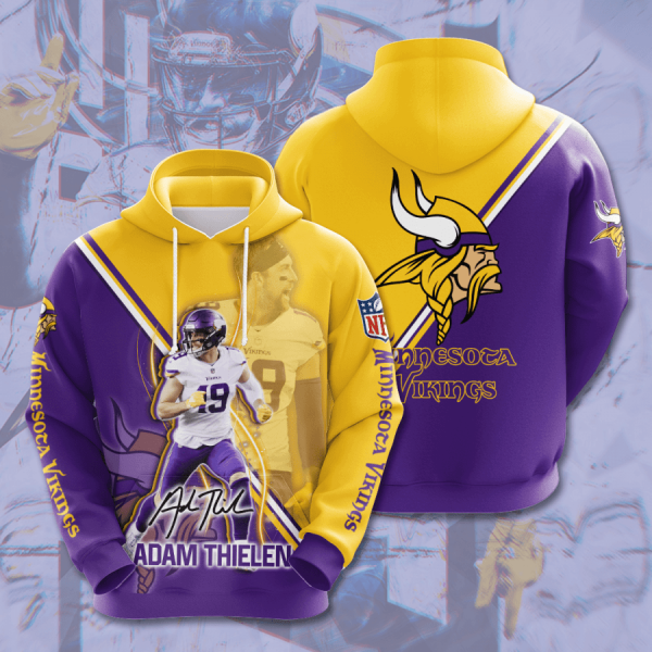 Minnesota Vikings 3D Printed Hoodie/Zipper Hoodie