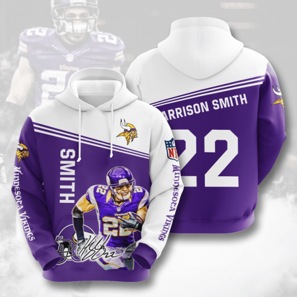 Minnesota Vikings 3D Printed Hoodie/Zipper Hoodie