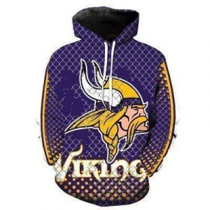 Minnesota Vikings 3D Printed Hoodie/Zipper Hoodie