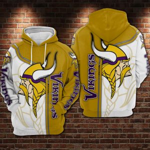 Minnesota Vikings 3D Printed Hoodie/Zipper Hoodie