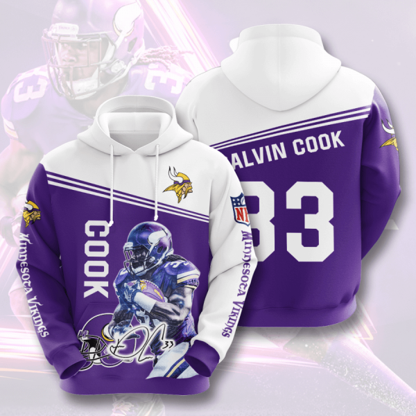 Minnesota Vikings 3D Printed Hoodie/Zipper Hoodie