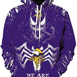 Minnesota Vikings 3D Printed Hoodie/Zipper Hoodie