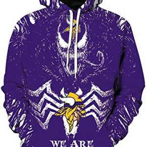 Minnesota Vikings 3D Printed Hoodie/Zipper Hoodie