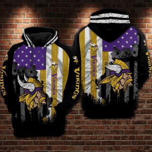 Minnesota Vikings 3D Printed Hoodie/Zipper Hoodie